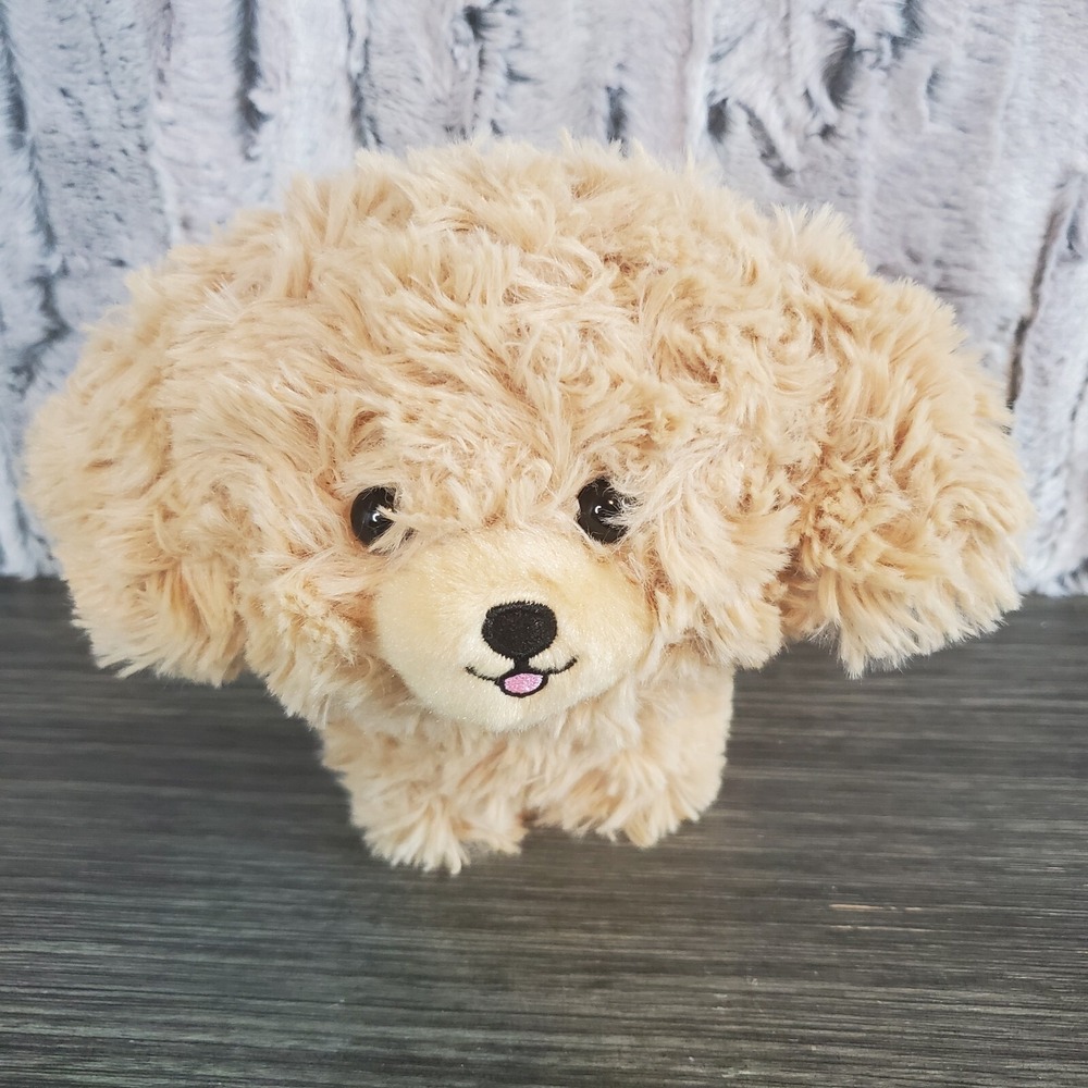 Aurora World ECO Sweet‎ & Softer 7" Puppy Dog Fuzzy Plush Tan Brown Stuffed Toy